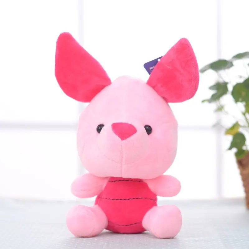 Anime Open Plush Pin Winnie The Pooh Mickey Mouse Minnie Tigger Cute Stuffed Animal Sewing Action Doll Toy Children's Christmas