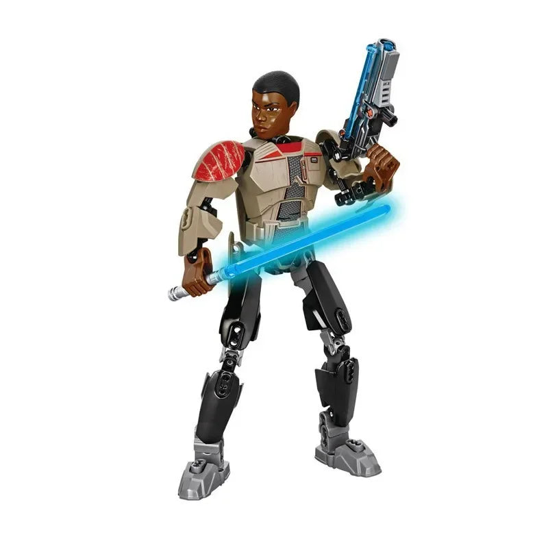 Space Wars Buildable Figure Stormtrooper Darth Vader Rey Kyle Ren Luke Skywalker Figure Toys Building Block Compatible With Lego