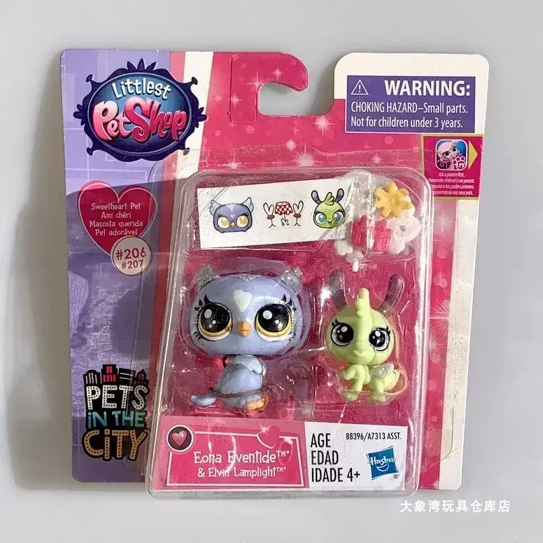 Original Hasbro Littlest Pet Shop Doll Toys Cute Animal Action Figure Big Eyed Pet Model Collection Toy Children's Birthday Gift
