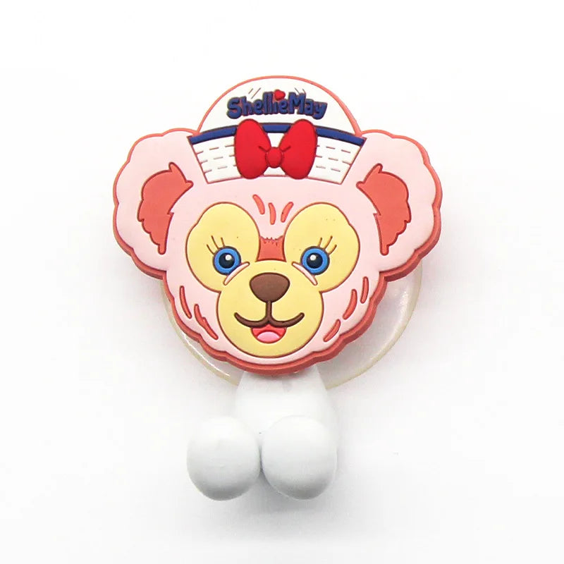 Disney Stitch Anime Figure Mickey Mouse kids Toothbrush Holder Minnie Mouse Cartoon Wall Mounted Shelf Kitchen Bathroom Toys