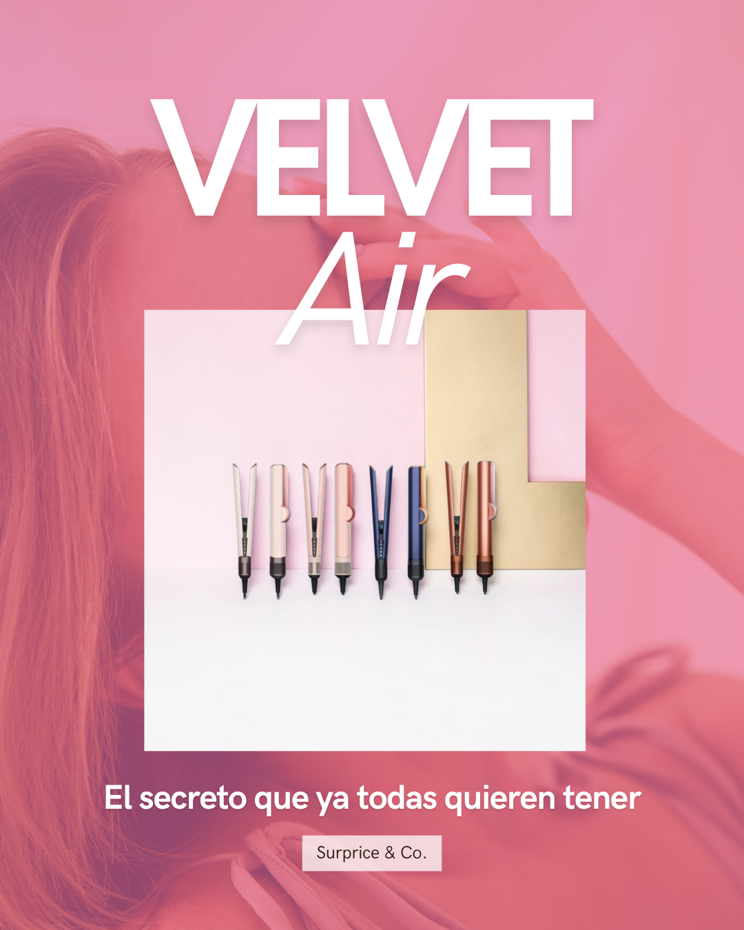 Velvet Air — Secador Alisador 2 en 1, Alta Velocidad 110.000 RPM