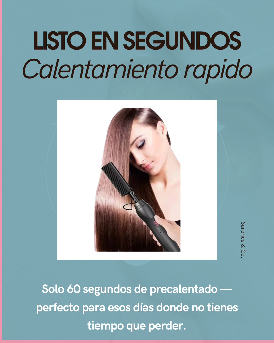 Velvet Curl — Rizador de Cerámica Portátil, Uso Húmedo y Seco