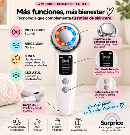 Masajeador Facial Térmico Efecto Antiedad