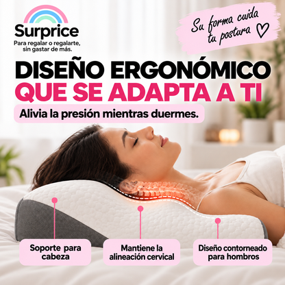 Almohada Cervical Viscoelástica Ergonómica