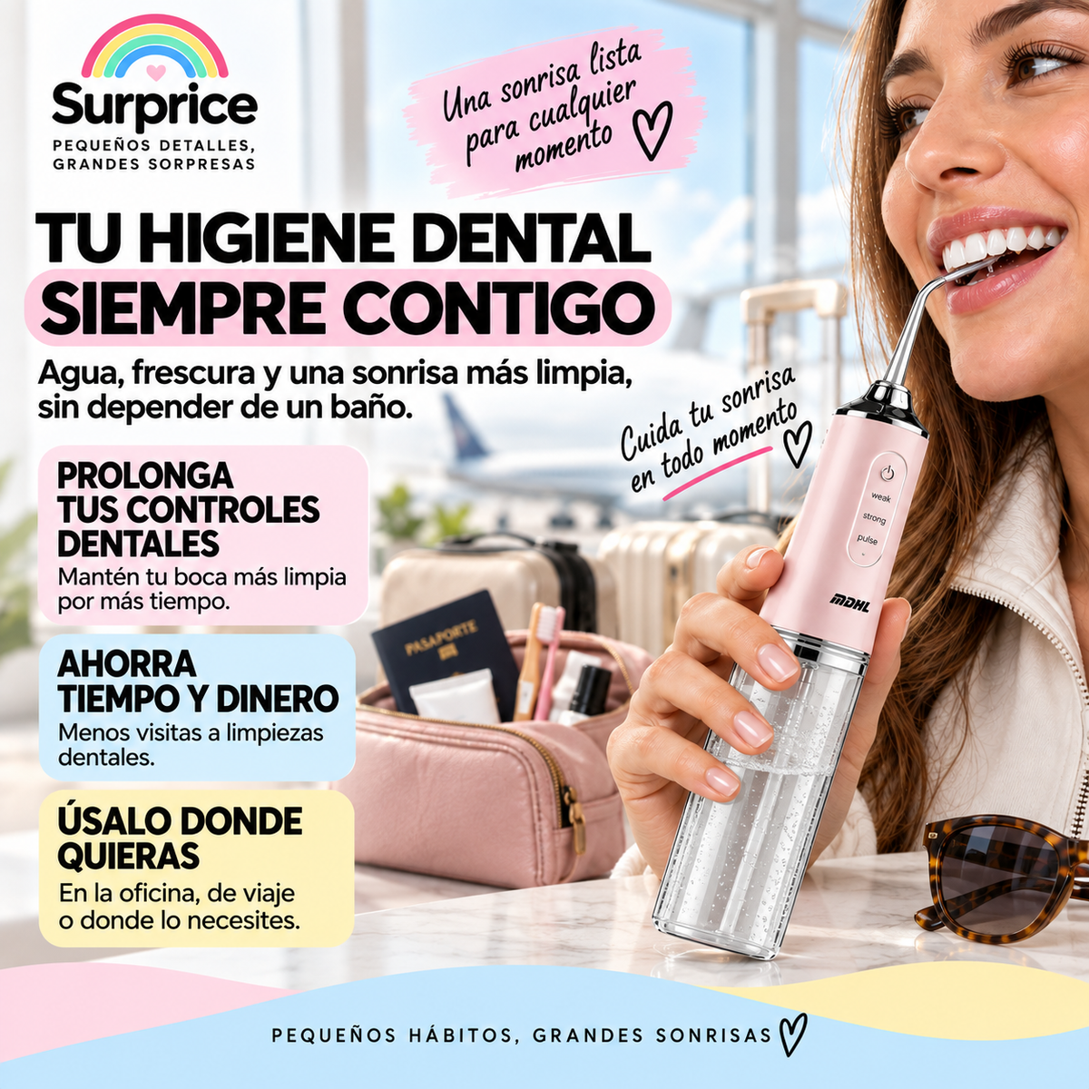 Irrigador Dental Portátil – Limpieza Fácil y Precisa