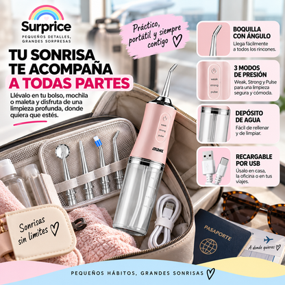 Irrigador Dental Portátil – Limpieza Fácil y Precisa