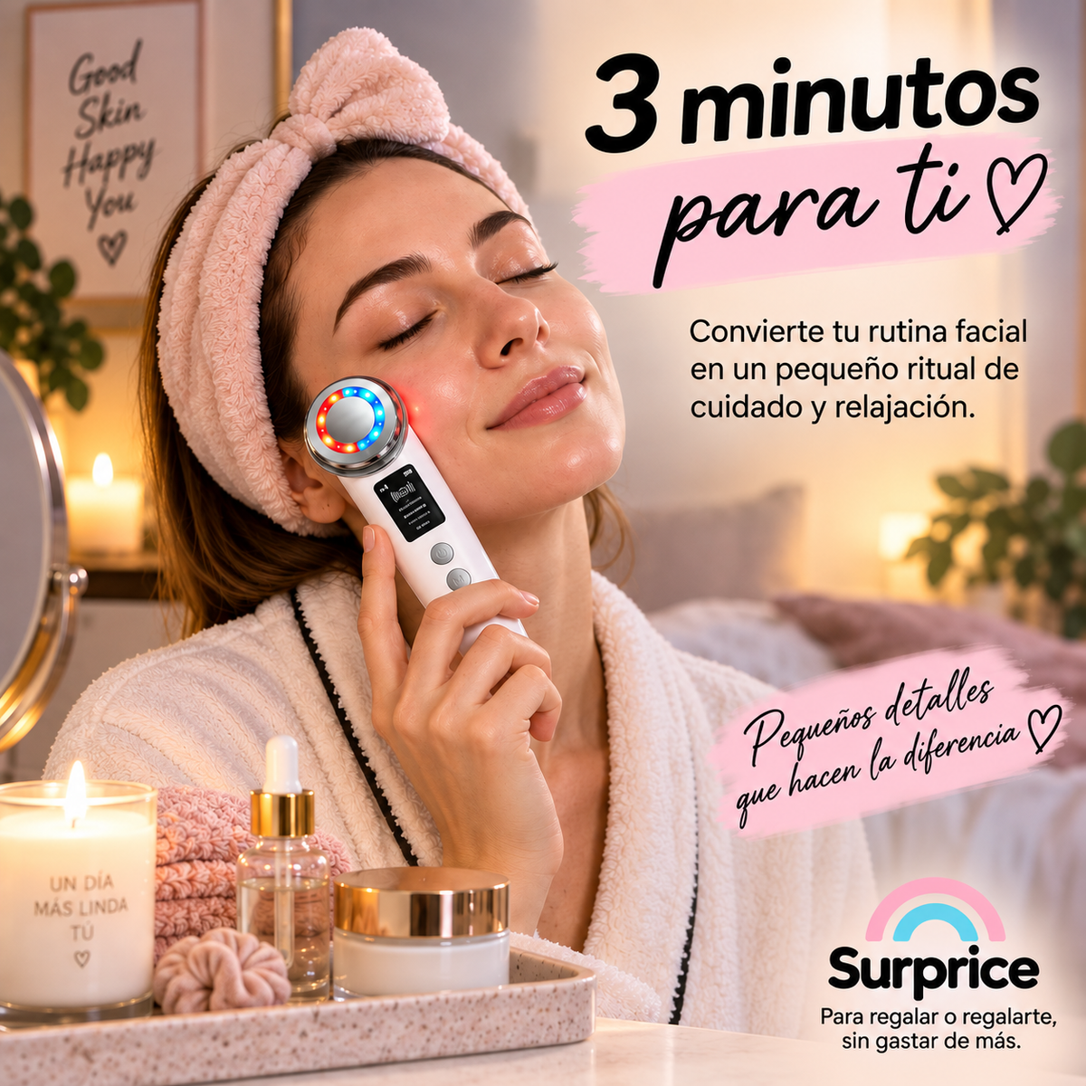 Masajeador Facial Térmico Efecto Antiedad