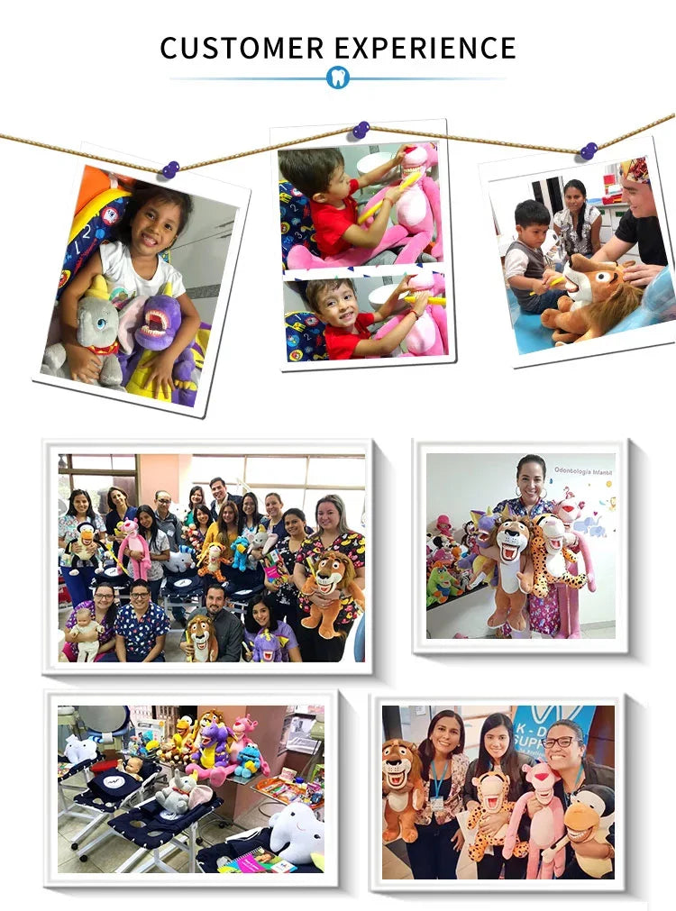 Dental Plush Toys With Teeth Model Toothbrush For Kids Children Stuffed Animals Dentist Soft Dolls   Dentistry Accessories Gifts