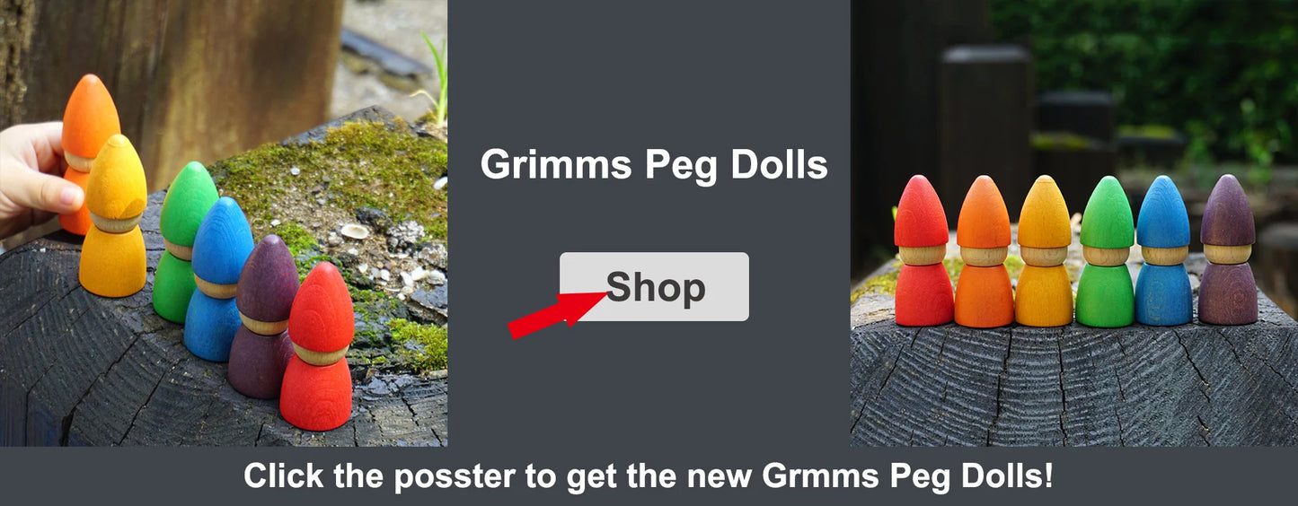 Wooden Rainbow Block Wood Stacking Toys Grimms Rainbow Building Blocks Balls Montessori Eductaional Toy Kids Rainbow Stacker