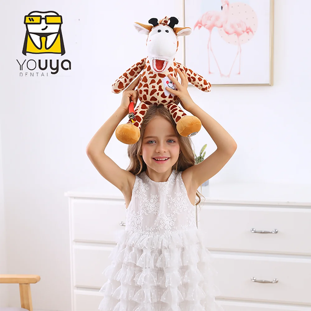 Dental Plush Toys With Teeth Model Toothbrush For Kids Children Stuffed Animals Dentist Soft Dolls   Dentistry Accessories Gifts