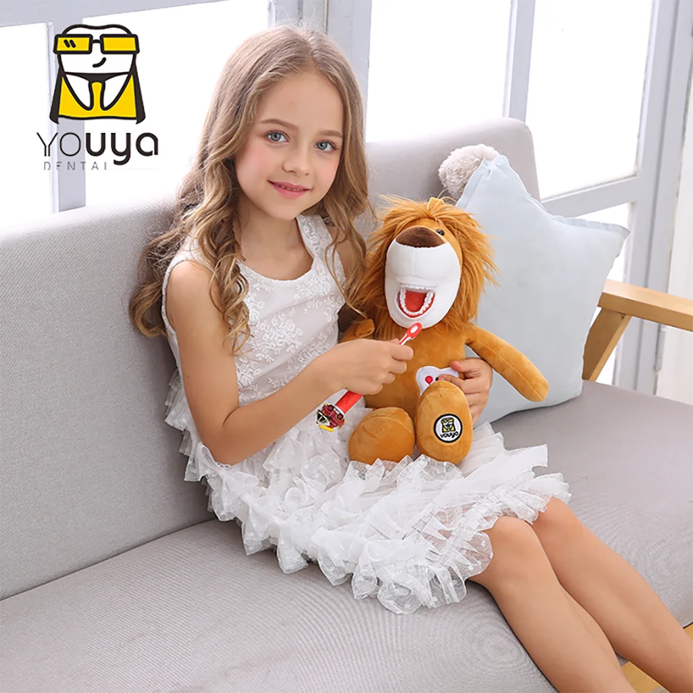 Dental Plush Toys With Teeth Model Toothbrush For Kids Children Stuffed Animals Dentist Soft Dolls   Dentistry Accessories Gifts