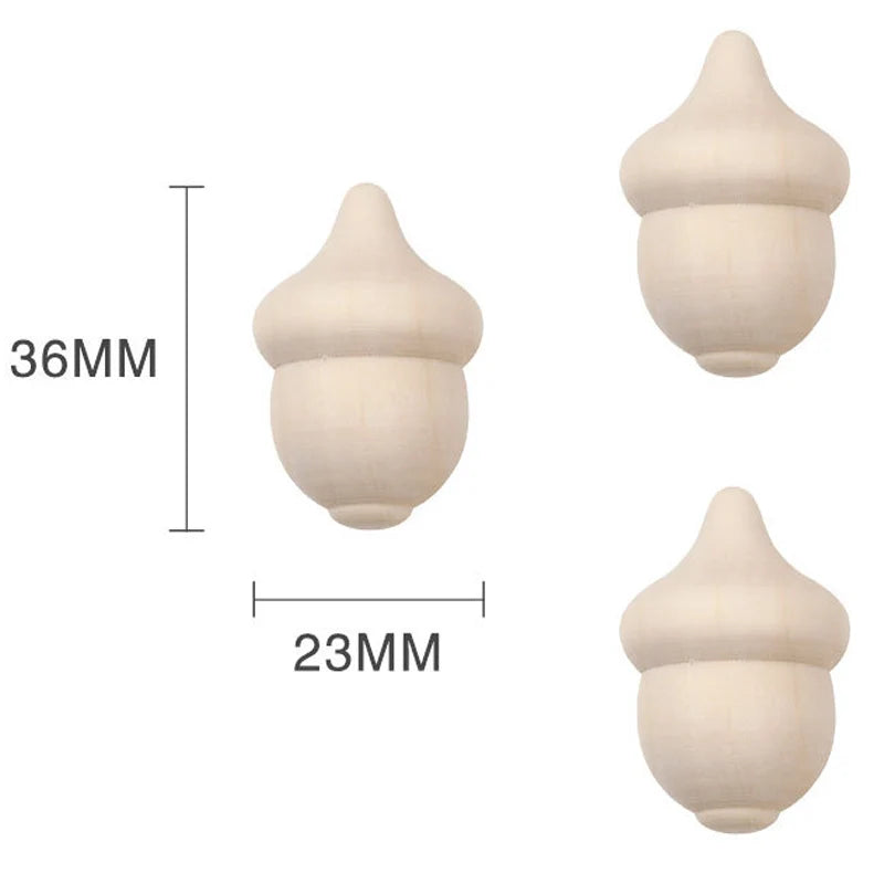 5PCS Christmas Peg Dolls Unpainted Montessori Wooden Educational Toys For Kids Party Favors Goodie Bags Stuffers Xmas Gift