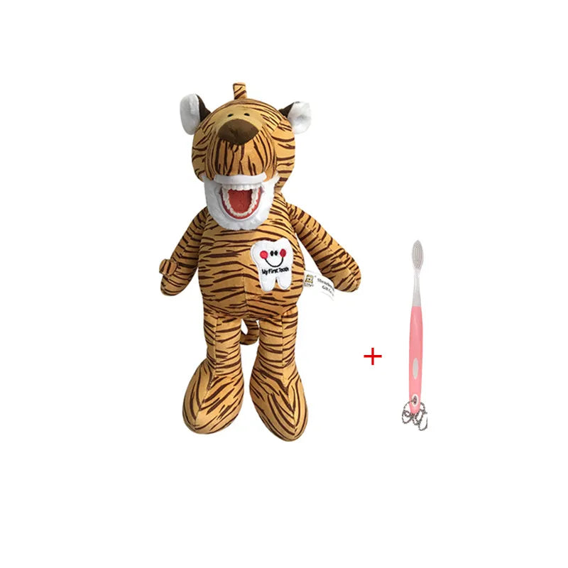 Dental Plush Toys With Teeth Model Toothbrush For Kids Children Stuffed Animals Dentist Soft Dolls   Dentistry Accessories Gifts