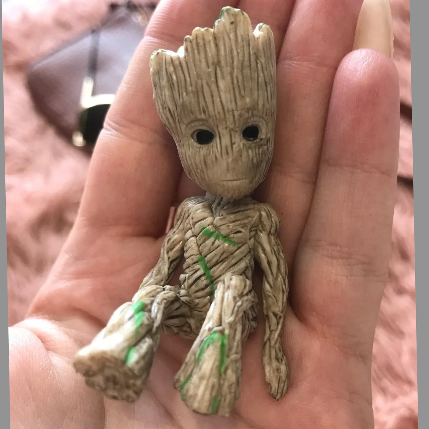 Disney 4.5-6CM Guardians Of The Galaxy Tree Man Groot Action Toy Figure Doll Model Cartoon Mini Groot Kid Holiday party Gift
