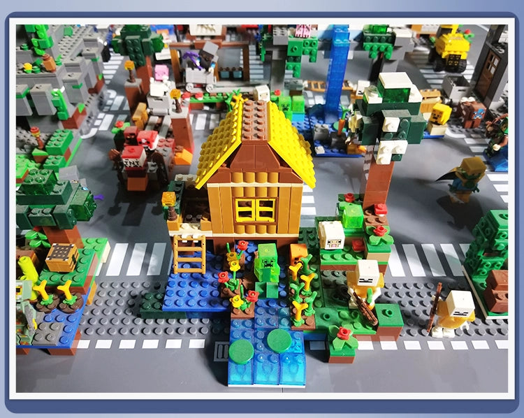 City Road Street Baseplate Straight Crossroad Curve T-Junction Building Blocks Base Plate 32*32 Compatible All Brands City