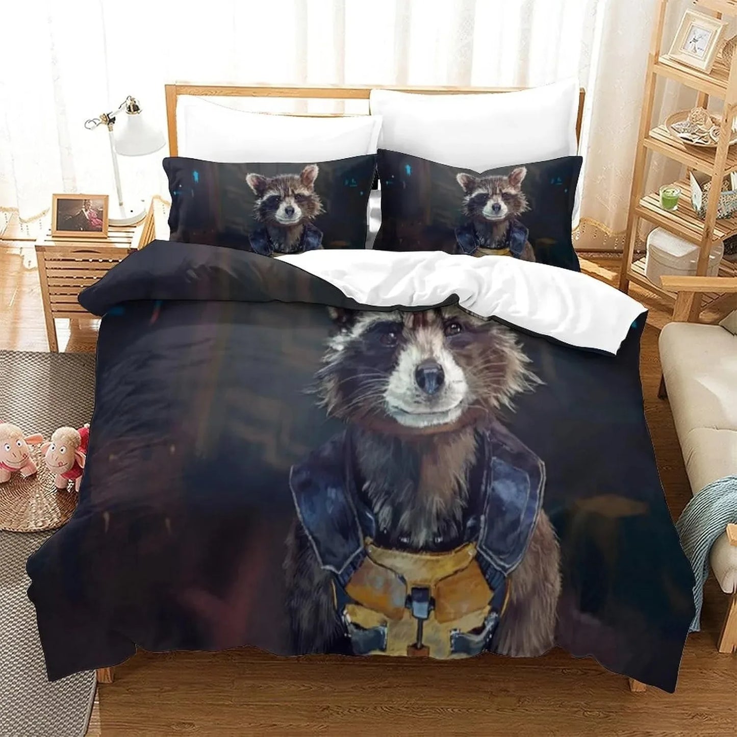 Hot Sale Marvel Heroes Guardians Of The Galaxy Bedding Set,Girls Adult Single Twin Queen Size,Duvet Cover Pillowcase Bedding