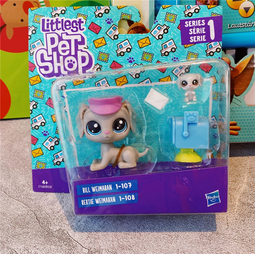 Original Hasbro Littlest Pet Shop Doll Toys Cute Animal Action Figure Big Eyed Pet Model Collection Toy Children's Birthday Gift