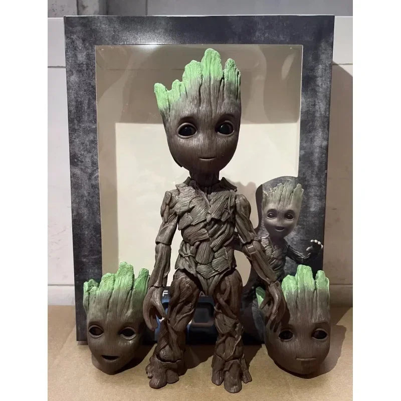26cm Guardians of The Galaxy Groot Action Figure Toys Large Cute Small Tree Man Statue Model Doll Collectibles Ornament Gifts