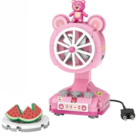 House Building Blocks Household Appliance Dessert Store Street View Snack Children's Toys Boys Girls Gifts Compatible With Lego