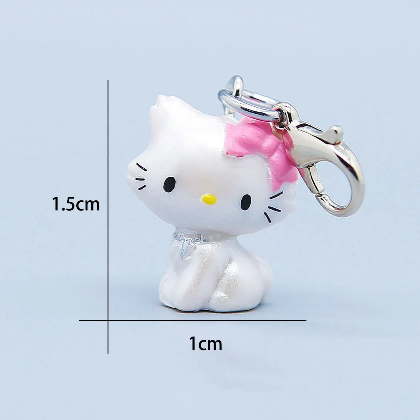 New Hello Kitty Kawaii Mini Doll Keychain Anime Kuromi Sanrios Decor Car Key Ring Pendant Creative Fashion Hanging Gifts Toys