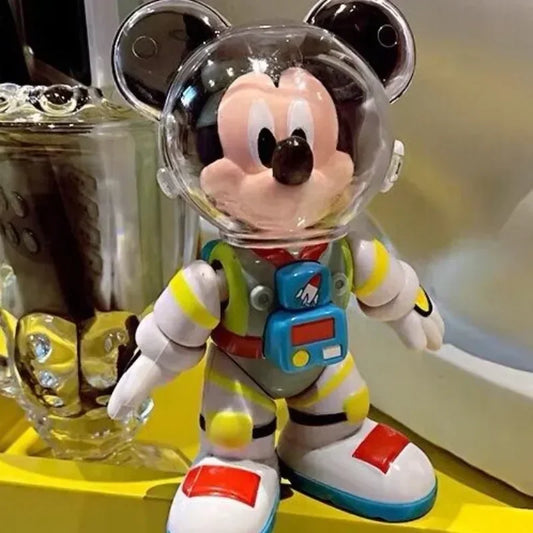 13cm Disney Mickey Space Doll Ornaments Toys Astronaut Cartoon Helmet Detachable Desktop ornaments Kids Birthday Christmas Gifts