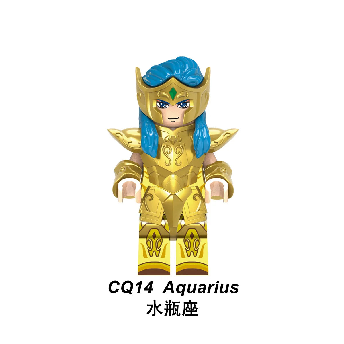 6/12Pcs/Set Anime Saint Seiya Building Blocks Athena Shiryu Ikki Golden Warrior Figures Bricks Cartoon Toys For Children Gifts