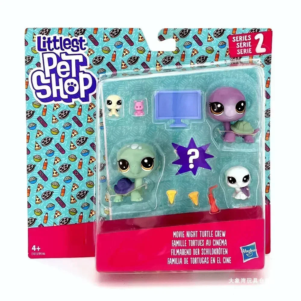 Original Hasbro Littlest Pet Shop Doll Toys Cute Animal Action Figure Big Eyed Pet Model Collection Toy Children's Birthday Gift
