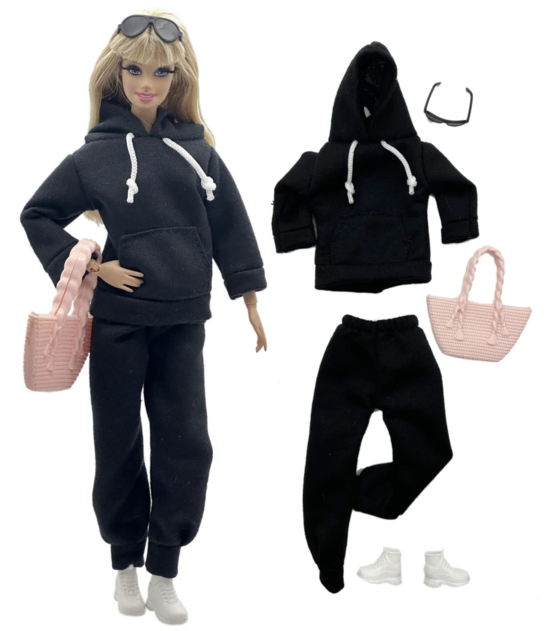 1 Set Cloth Doll Accessories Fashion Model Casual Wear Cool Clothes for 11.5 Inch 30cm Doll Kids or Birthday Gift