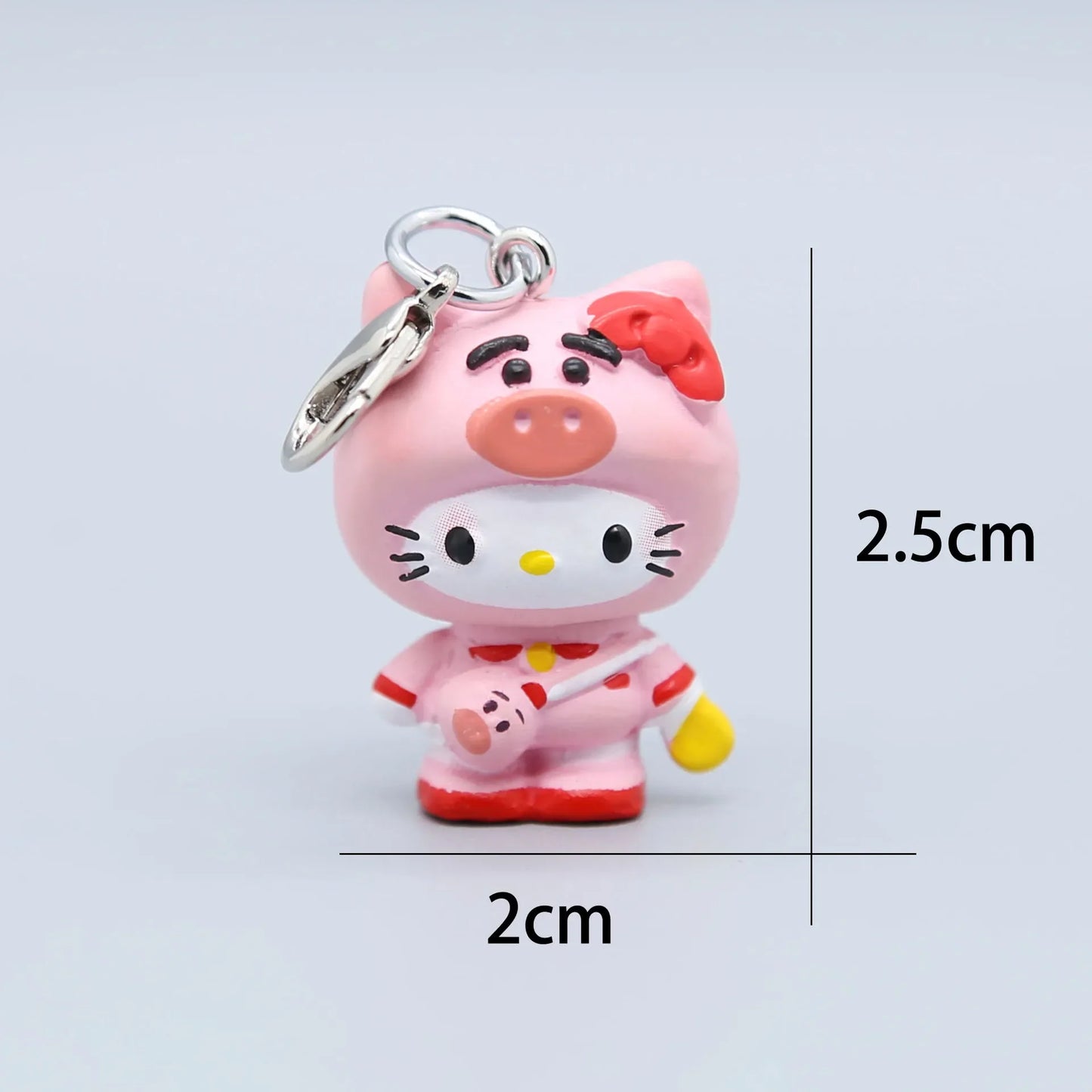 New Hello Kitty Kawaii Mini Doll Keychain Anime Kuromi Sanrios Decor Car Key Ring Pendant Creative Fashion Hanging Gifts Toys