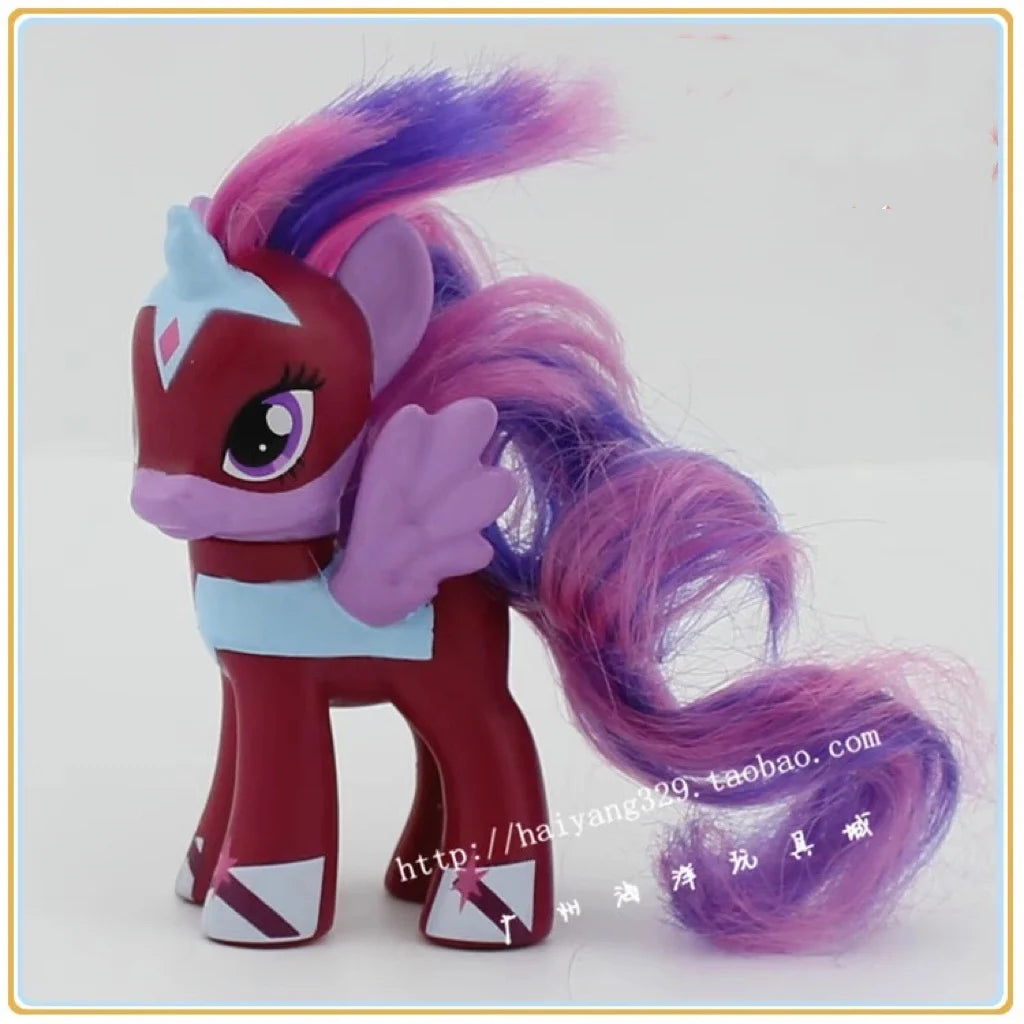 8cm Hasbro My Little Pony Twilight Sparkle Rainbow Dash Applejack YoYo Action Figures Colorful Hair Pony Model Toys Kids Gifts