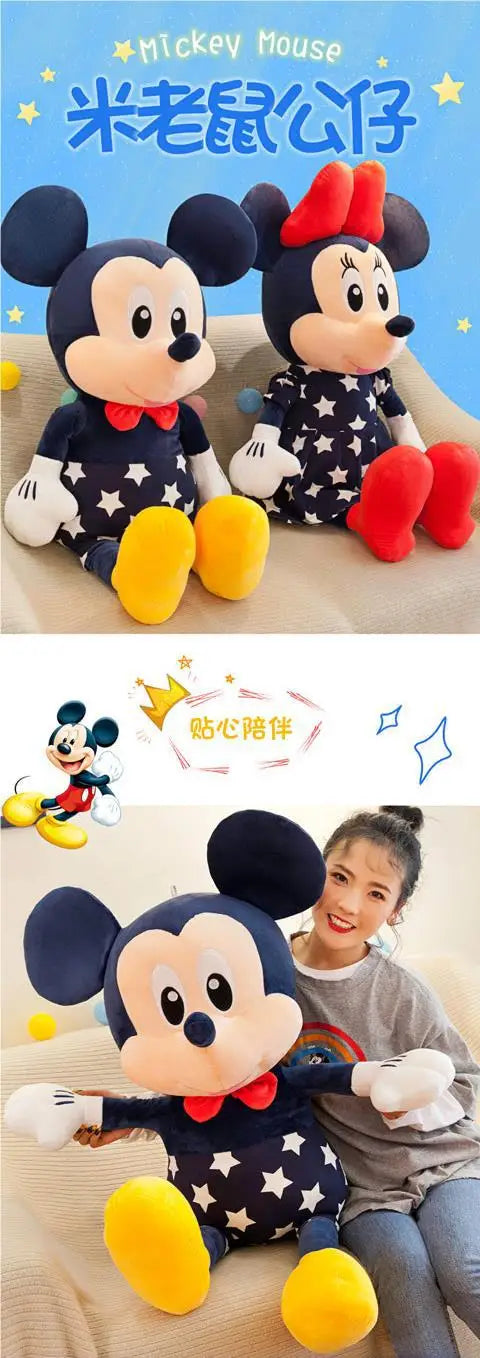 Disney Mickey Mouse Star Minnie Mouse Plush Toy Cartoon Anime Mickey Mouse Plush Doll Pillow As A Birthday Gift for Girlfriend
