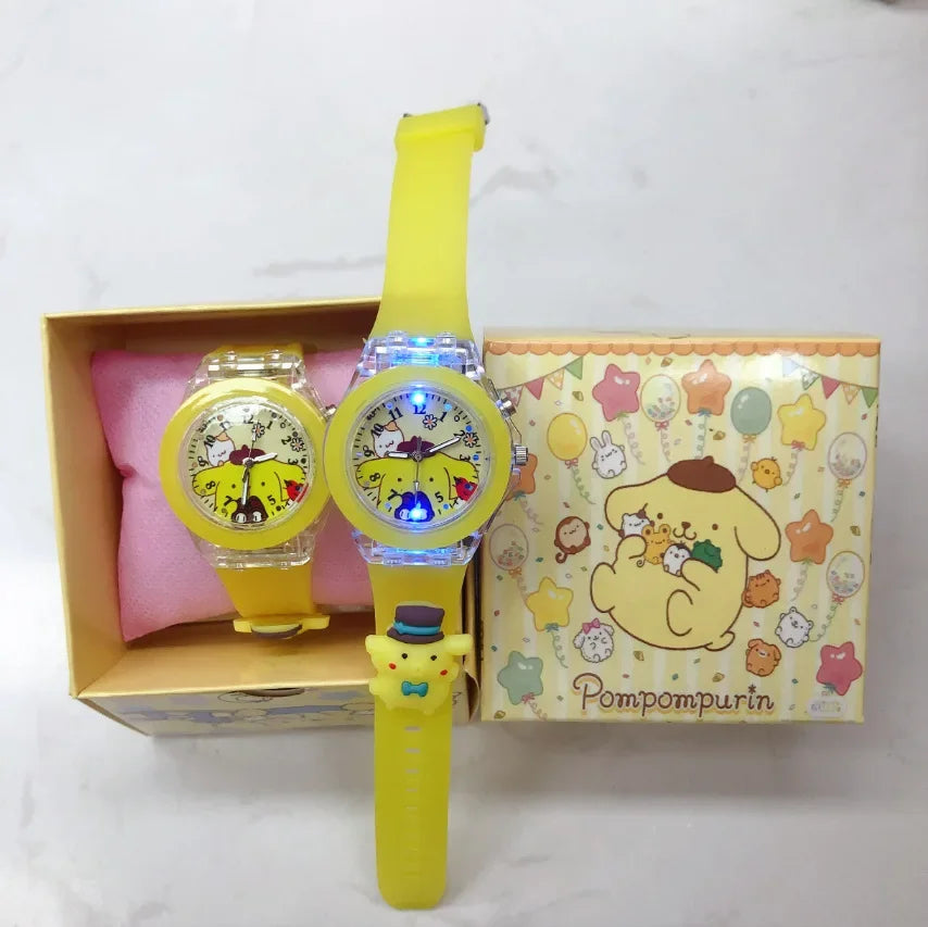 2024 Disney Mickey Mouse watch Minnie Mouse Anime Figure Children watch For Kids Boys Girls Cartoon watches Gifts Toys With Box