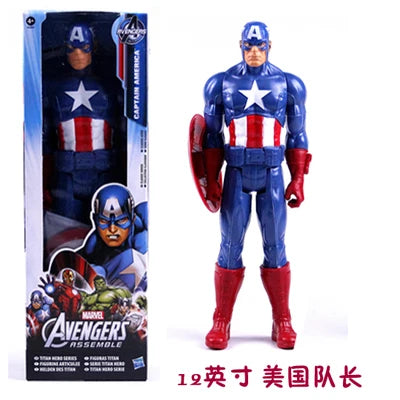 Original Hasbro The Avengers Marvel Anime Figure Thanos Captain America Iron Man Spider-Man Venom Action Figure Dolls Toys