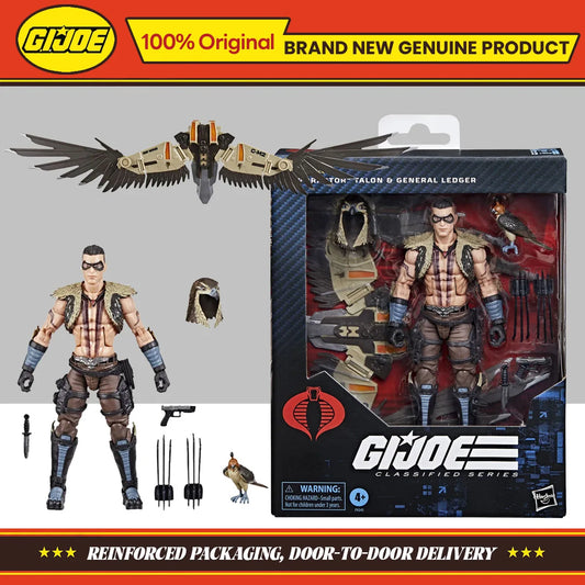 In Stock Hasbro G.I. Joe Classified Series #139 CHIP 'RAPTOR' TALON & GENERAL LEDGER 15cm Action Figure Original Toys Model Gift