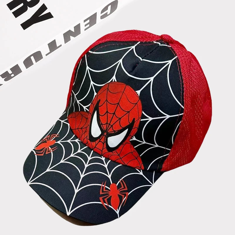 New Disney Anime Frozen Mickey Mouse Kids Brand Hat Boy Girl Travel Caps Spiderman Mickey Minnie Baby Caps Figure Gift Toys 2-8Y