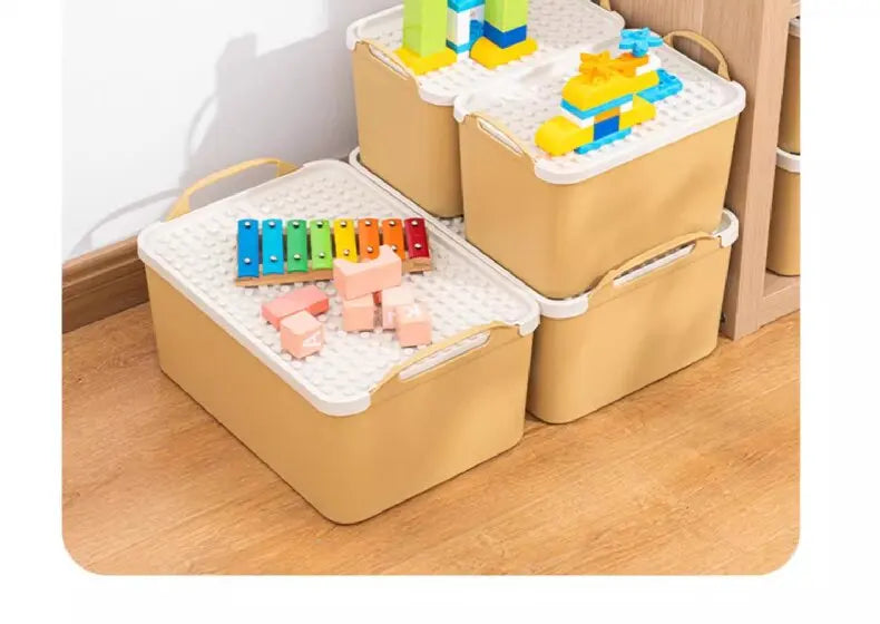 Storage Box for Lego With Lid Toy Building Block Parts Organizer Box Small Particle Classification Building Block Top Cover