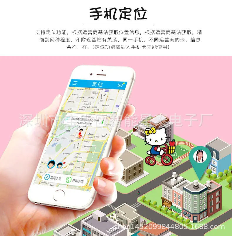 2024 Sanrio Hello Kitty Flip Phone Kawaii K688 Cartoon Kids Taiml Cute Mini Phone Birthday Fashion Girls Gifts Toys For Children