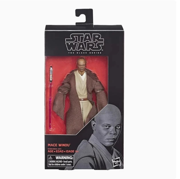 Hot Original Hasbro Star Wars The Series 6inch Mace Windu Darth Vader Collectible Action Figure Toy For Children Christmas Gifts