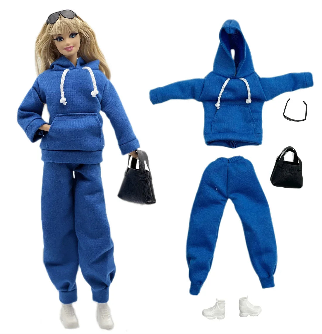 1 Set Cloth Doll Accessories Fashion Model Casual Wear Cool Clothes for 11.5 Inch 30cm Doll Kids or Birthday Gift