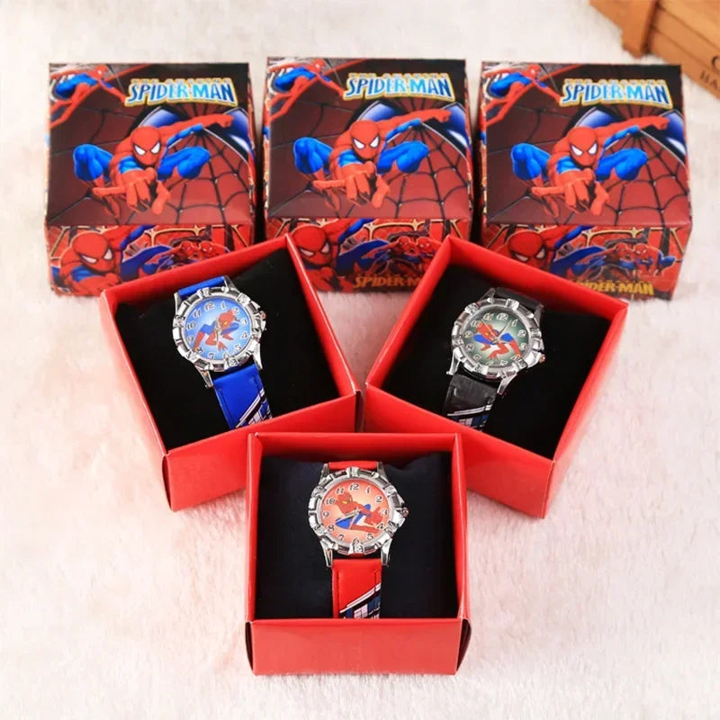 2024 Disney Mickey Mouse watch Minnie Mouse Anime Figure Children watch For Kids Boys Girls Cartoon watches Gifts Toys With Box