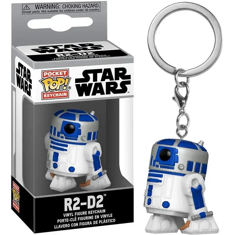 FUNKO POP Star Wars R2-D2 Keychains Keyrings Pop Keychain Toys