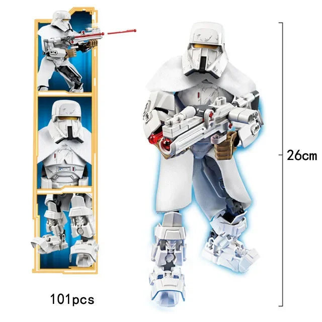 Space Wars Buildable Figure Stormtrooper Darth Vader Rey Kyle Ren Luke Skywalker Figure Toys Building Block Compatible With Lego