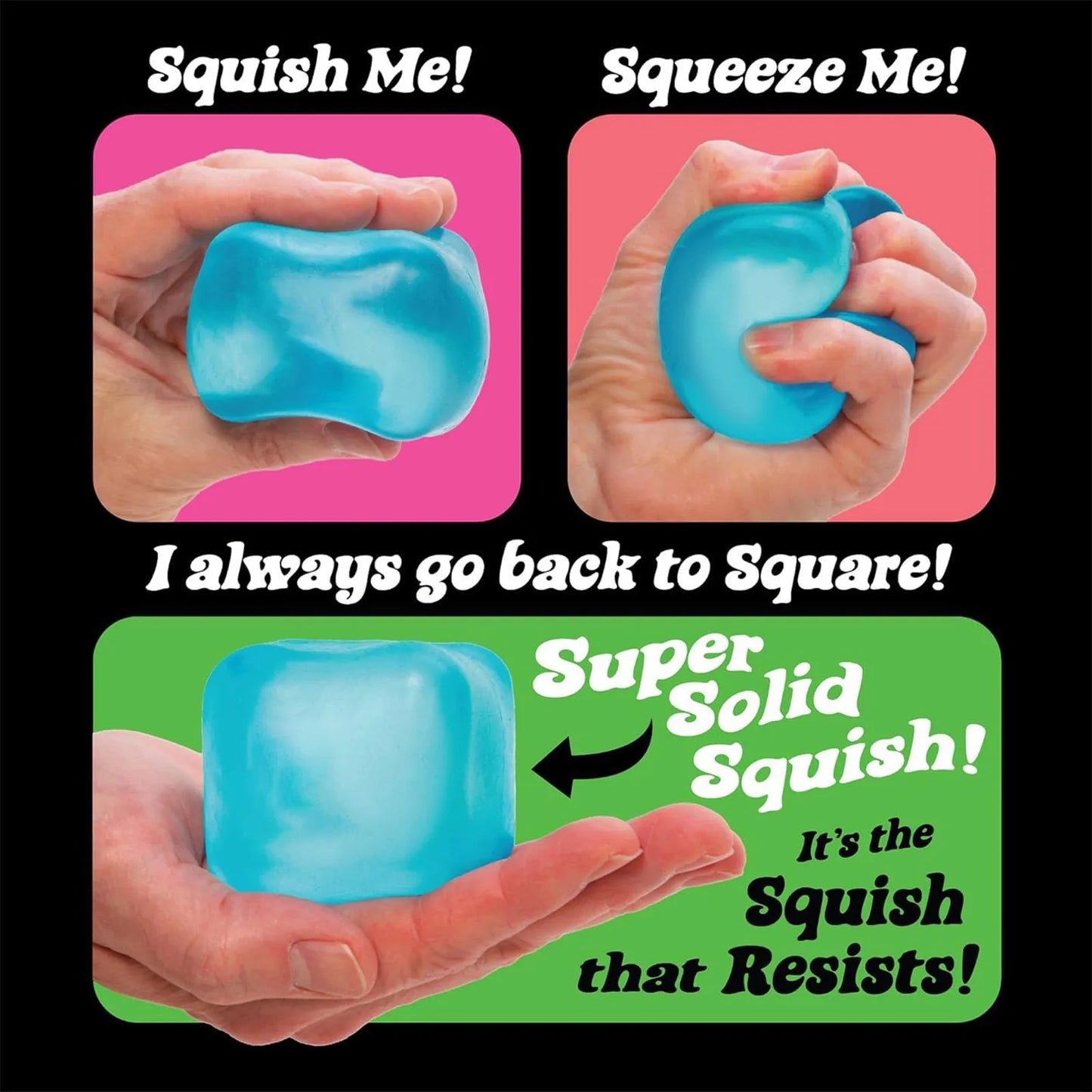 Squishy Ice Cube Fidget Toy Square Shape Squishy Stress Ball Squeeze Toys Stress Relief Sensory Toy For Kids Adults Gift