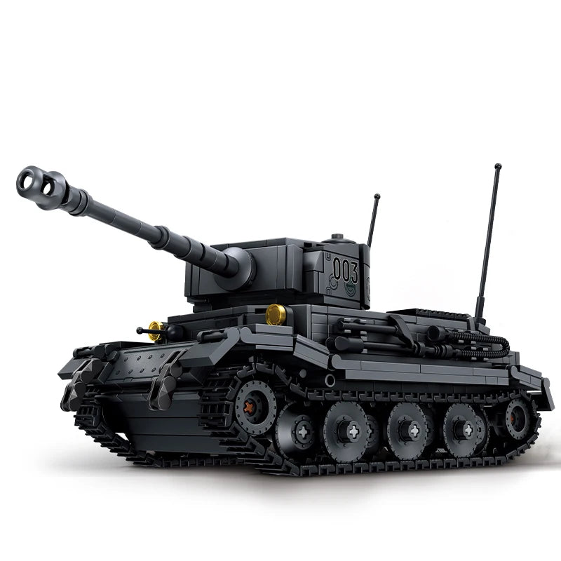 World War 2 WW2 Army Military Soldiers SWAT Leopard 2A7 Main Battle Tank Assemble Building Blocks Bricks Children's Toys Gift