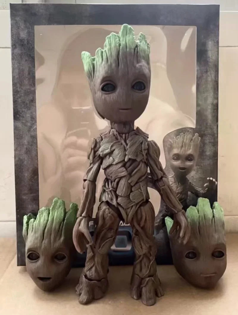 26cm Guardians of The Galaxy Groot Action Figure Toys Large Cute Small Tree Man Statue Model Doll Collectibles Ornament Gifts