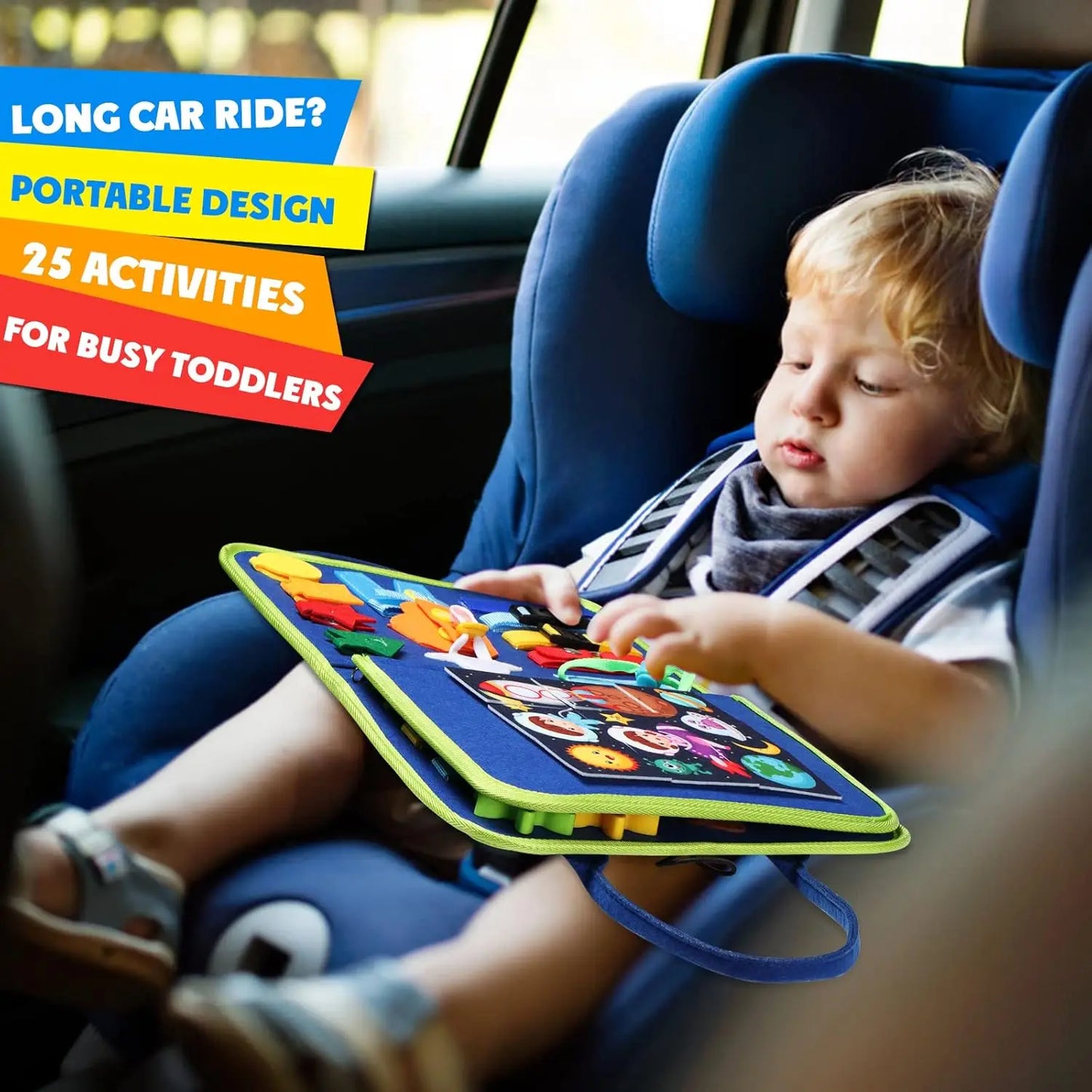 1pc Montessori Kids Travel Toy Felt Activity Quiet Books Busy Board Activity Educational Sensory Learning Book