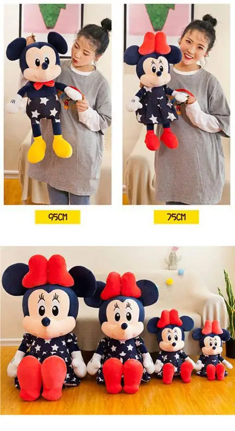 Disney Mickey Mouse Star Minnie Mouse Plush Toy Cartoon Anime Mickey Mouse Plush Doll Pillow As A Birthday Gift for Girlfriend
