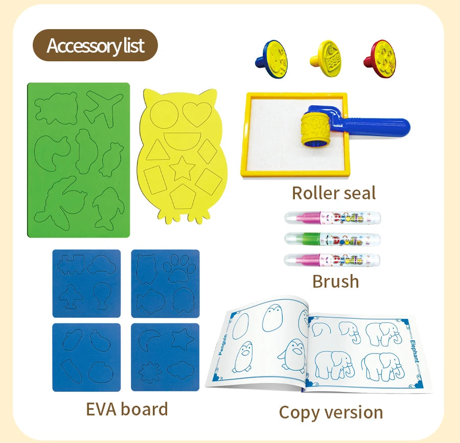 Magic Water Drawing Mat Extra Large Water Doodle Toy Set Painting Board Children Educational Toys Gift for Kids Multiple Size