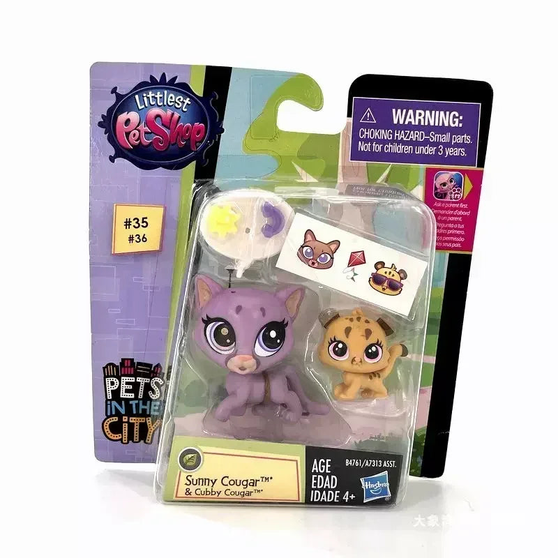 Original Hasbro Littlest Pet Shop Doll Toys Cute Animal Action Figure Big Eyed Pet Model Collection Toy Children's Birthday Gift