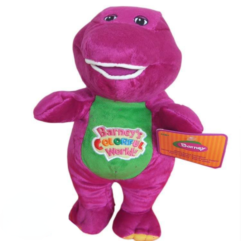 25/30cm Hot Sale Purple Dinosaur Barney Plush Toys Soft Stuffed Doll Boys Girls Birthday Gift With Music